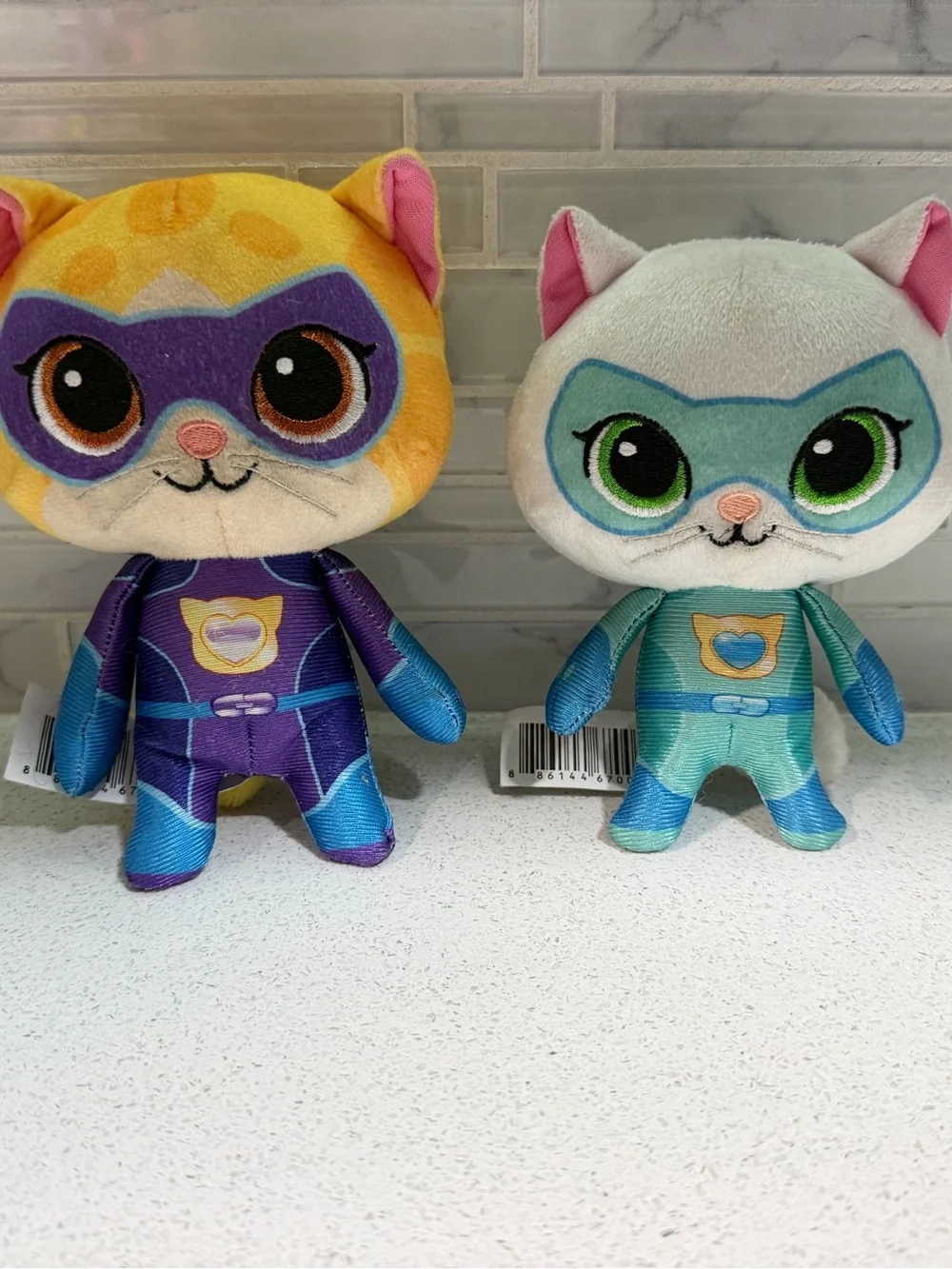 SUPER KITTIES Plush Superhero Toy - Purple & Teal